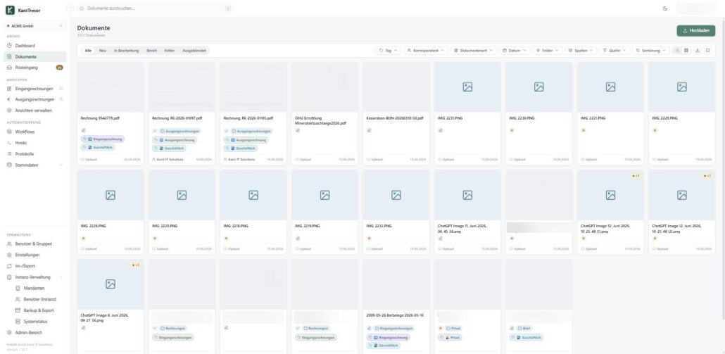 KantTresor – DSGVO-konforme Archivierung für moderne Unternehmen