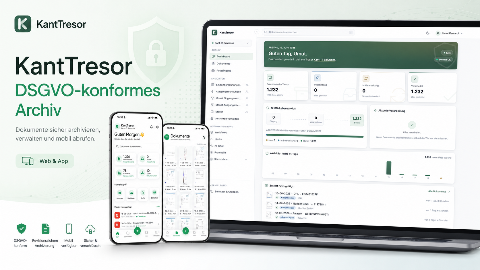 KantTresor – DSGVO-konforme Archivierung für moderne Unternehmen